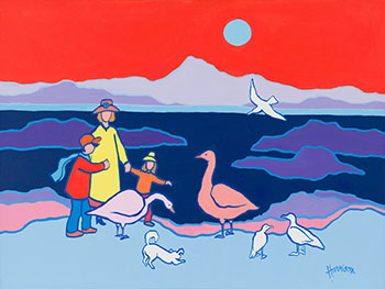 Feeding the Geese par Ted Harrison