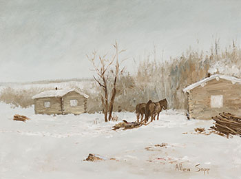 Visiting at Red Pheasant Reserve par Allen Sapp