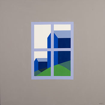 Oro Barns from my Window par Charles Pachter