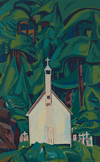 Church at Yuquot Village (Indian Church) par Emily Carr