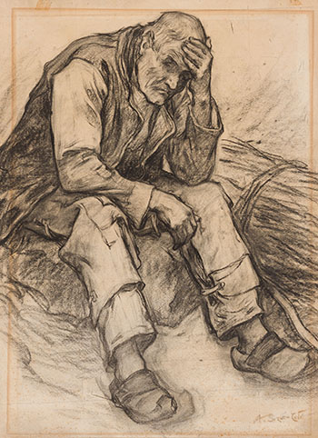 Étude pour l’homme aux fagots par Marc-Aurèle de Foy Suzor-Coté