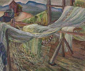 Fishing Nets, Steveston par Irene Hoffar Reid