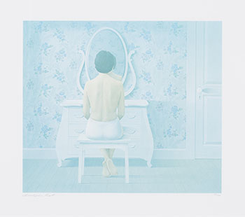 Woman at Dresser by Christopher Pratt