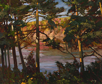 Cedars at Sunrise by Philip Craig