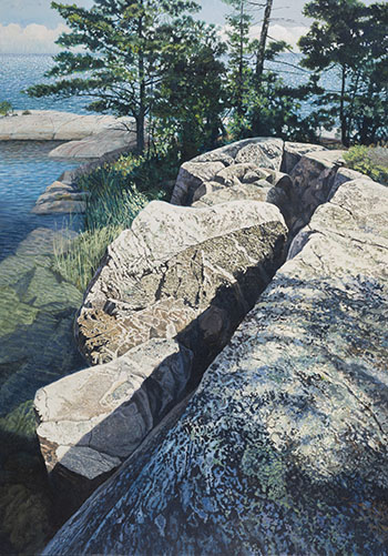 Rock Solid, Georgian Bay by Ronald (Ron) William Bolt