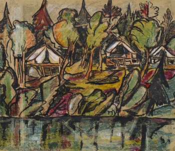Laurentian Camp by Fritz Brandtner