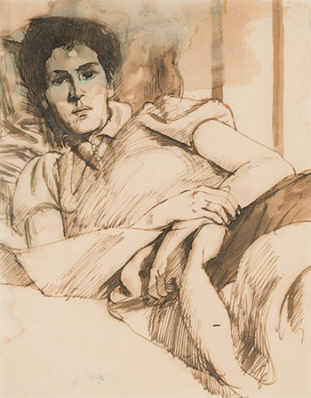 Fern Reclined by Edward John (E.J.) Hughes