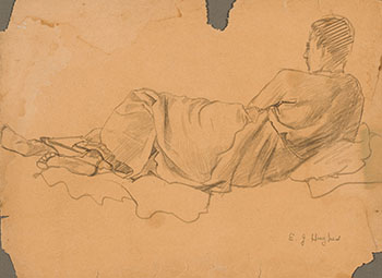Father Reclined by Edward John (E.J.) Hughes