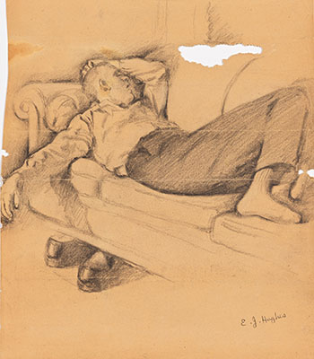 Artist's Father by Edward John (E.J.) Hughes