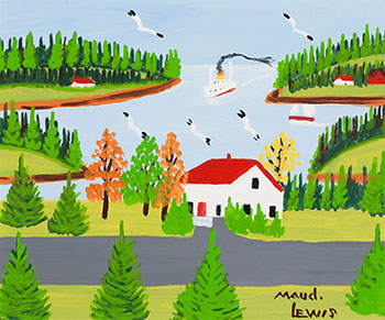 View of Smith's Cove by Maud Lewis