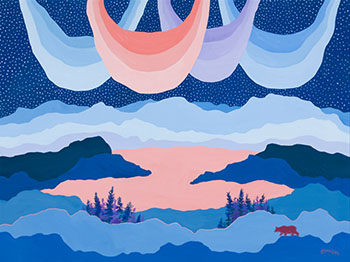 Wilderness Aurora by Ted Harrison