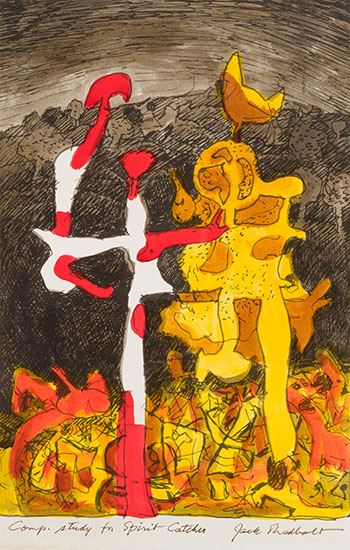 Comp. Study for Spirit Catcher by Jack Leonard Shadbolt