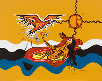 Nanabush Catches the Eagle by Jackson Beardy
