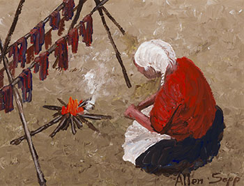 Nokum Making Dry Meat by Allen Sapp