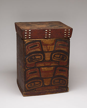 19th Century Northern Northwest Coast Bentwood Box by  Early Northwest Coast Artist