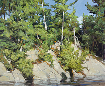 Trees on Shore by Philip Craig