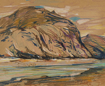 Campement indien, Rivière George / Ungava (verso) by René Jean Richard