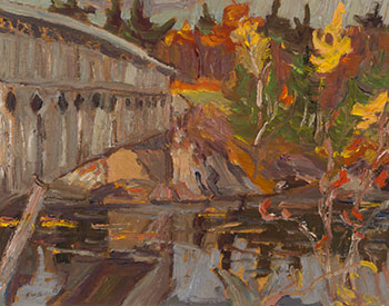 Covered Bridge, North of Gracefield, Que. by Ralph Wallace Burton