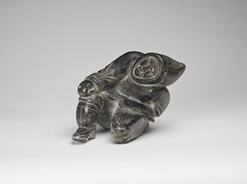 Seated Hunter by Unidentified Inuit Artist