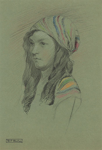 Portrait of a Girl by William Percival (W.P.) Weston