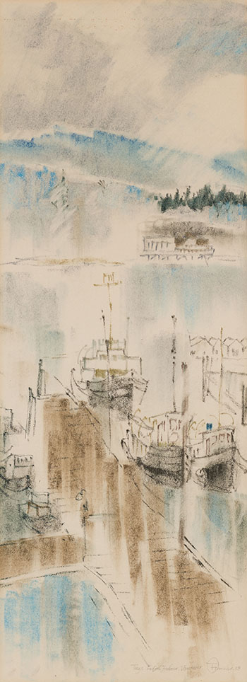 Tugs in Coal Harbour, Vancouver by Takao Tanabe