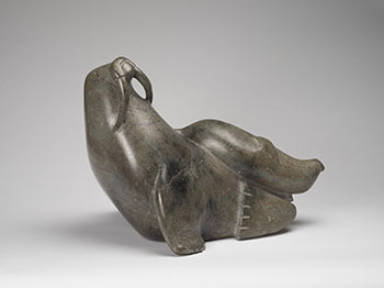 Walrus and Pup by Unidentified Kinngait