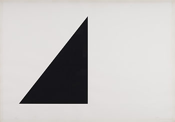 Black and White Pyramid by Ellsworth Kelly