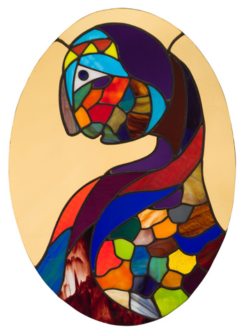 Untitled (Stained Glass #1) par Daphne Odjig