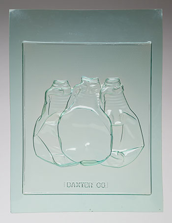Clear Still Life - 3 Crushed Bottles by Iain Baxter