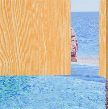 Blue Strip by Vikky Alexander