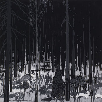 Forest Scene par Frank Hans (Franz) Johnston