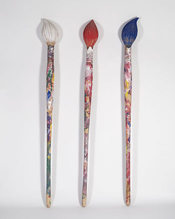 Three Paintbrushes par Livio De Marchi