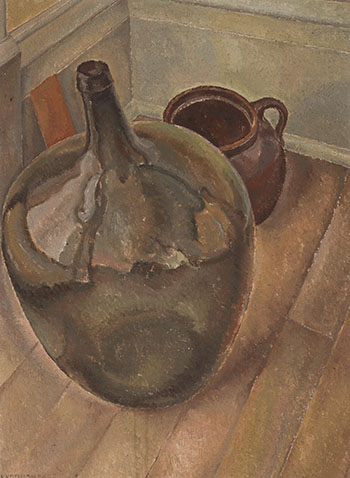 Still Life with Glass Flagon par Lionel Lemoine FitzGerald