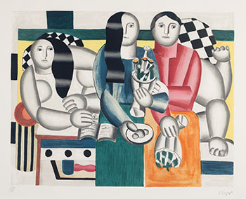 Les femmes au bouquet by After Fernand Léger