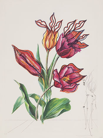 Tulips and Lips (from Florals) by Salvador Dali