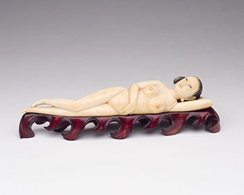 A Chinese Ivory Carved Doctor's Model, 19th Century by  Chinese Art