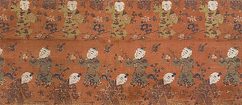 A Chinese Silk 'Boys' Panel, 19th Century by  Chinese Art