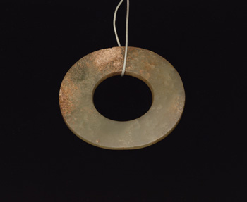 A Chinese Mottled Green Jade Disc, Huan, Western Zhou Dynasty by  Chinese Art