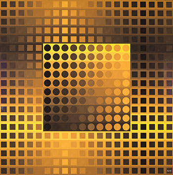 Monocolor Yellow/Yellow by Victor Vasarely