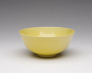 A Chinese Yellow Enameled Bowl, Guangxu Mark and Period (1875-1908) by  Chinese Art