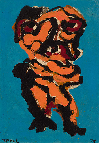 The Wrestler by Karel Appel