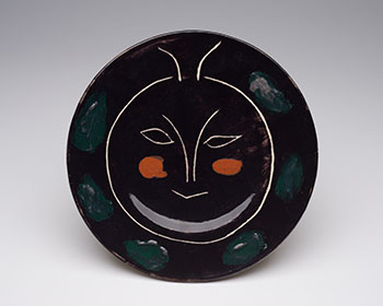Service visage noir (A.R. 45) by Pablo Picasso