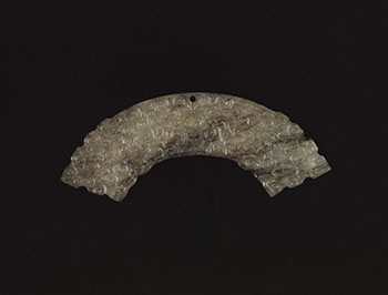 A Chinese Archaistic Mottled Jade Huang-Form Pendant, Qing Dynasty by  Chinese Art
