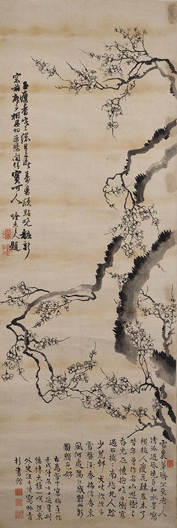Plum Blossoms by Attributed to Wang Shishen