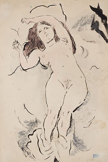 Nu allongé by Jules Pascin