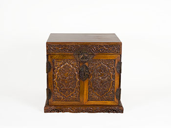 A Chinese Huanghuali ‘Dragon’ Seal Chest, Guanpixiang, 18th/19th Century by  Chinese Art
