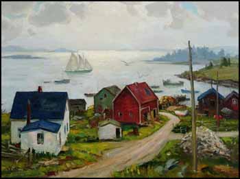 Harbour Village, Nova Scotia par Frank Shirley Panabaker