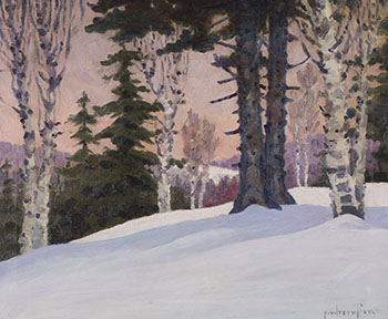 Forest in Winter by Paul Vanier Beaulieu