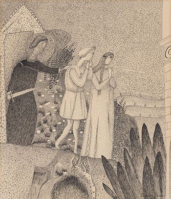 Adam and Eve after Fra Angelico par Sindon Gécin