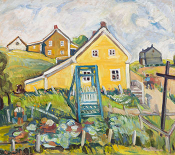 The Blue Swing - Near St. Fidèle, PQ by Nora Frances Elizabeth Collyer